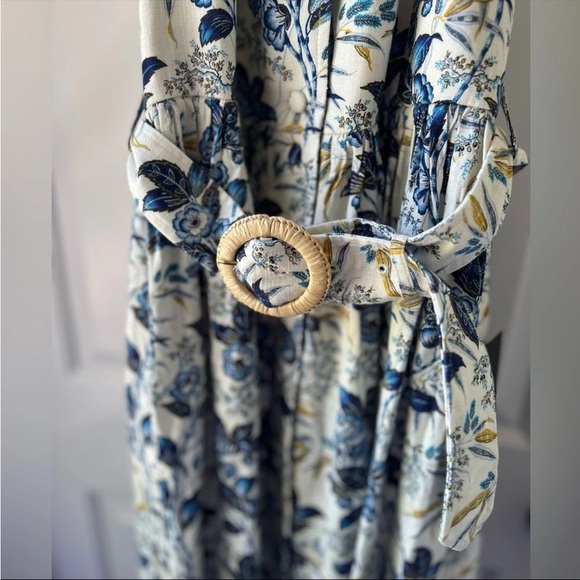 Tuckernuck Larkspur Blue and White Floral Chintz Maxi Dress Size 10 NWT - Picture 6 of 8